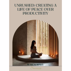Unrushed creating a life of peace over productivity Serendipity Success