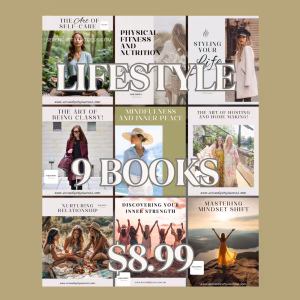 9 lifestyle ebooks Discover inner strength, mindset shifts, self‑care, fitness, style & more.